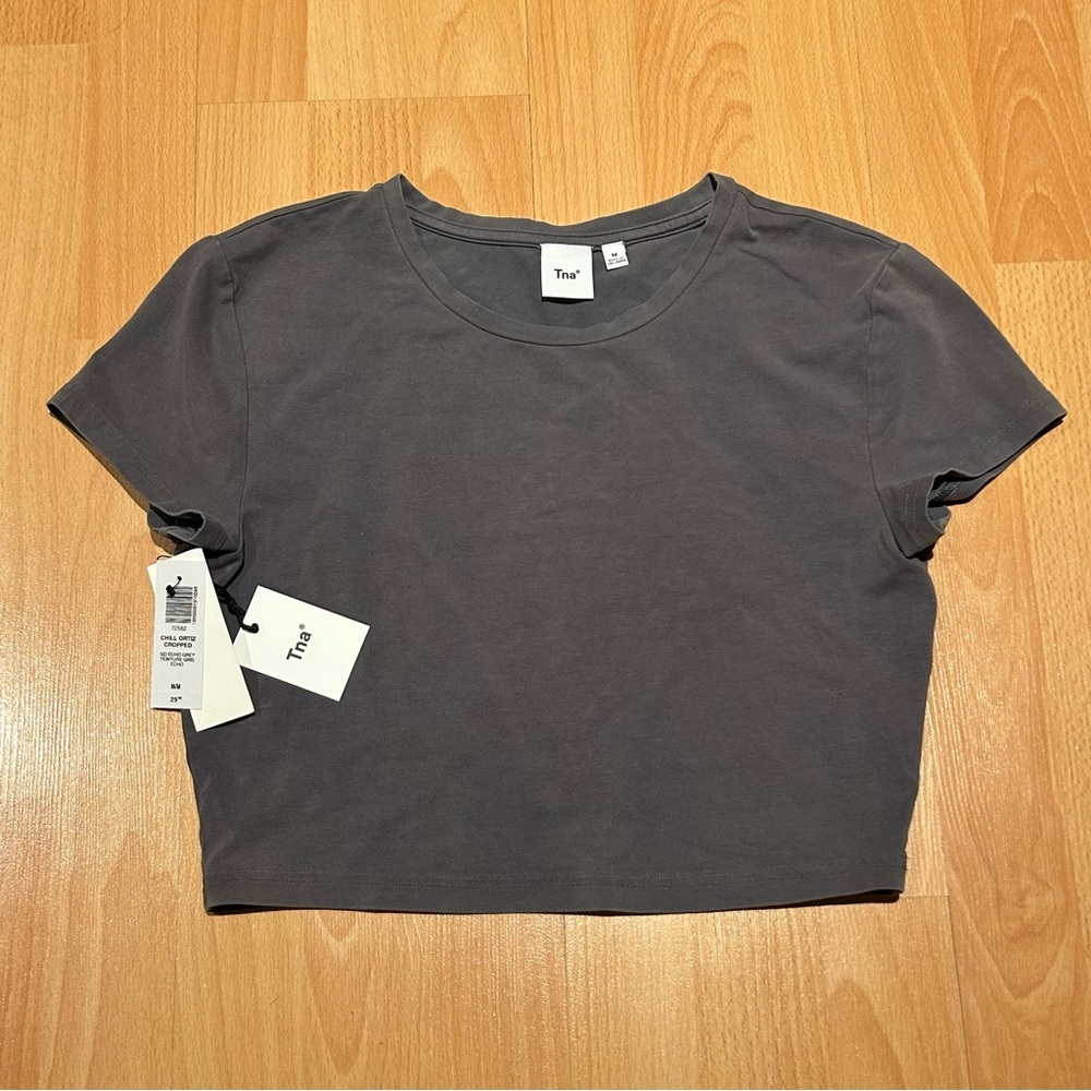 TNA Charcoal Crop Top